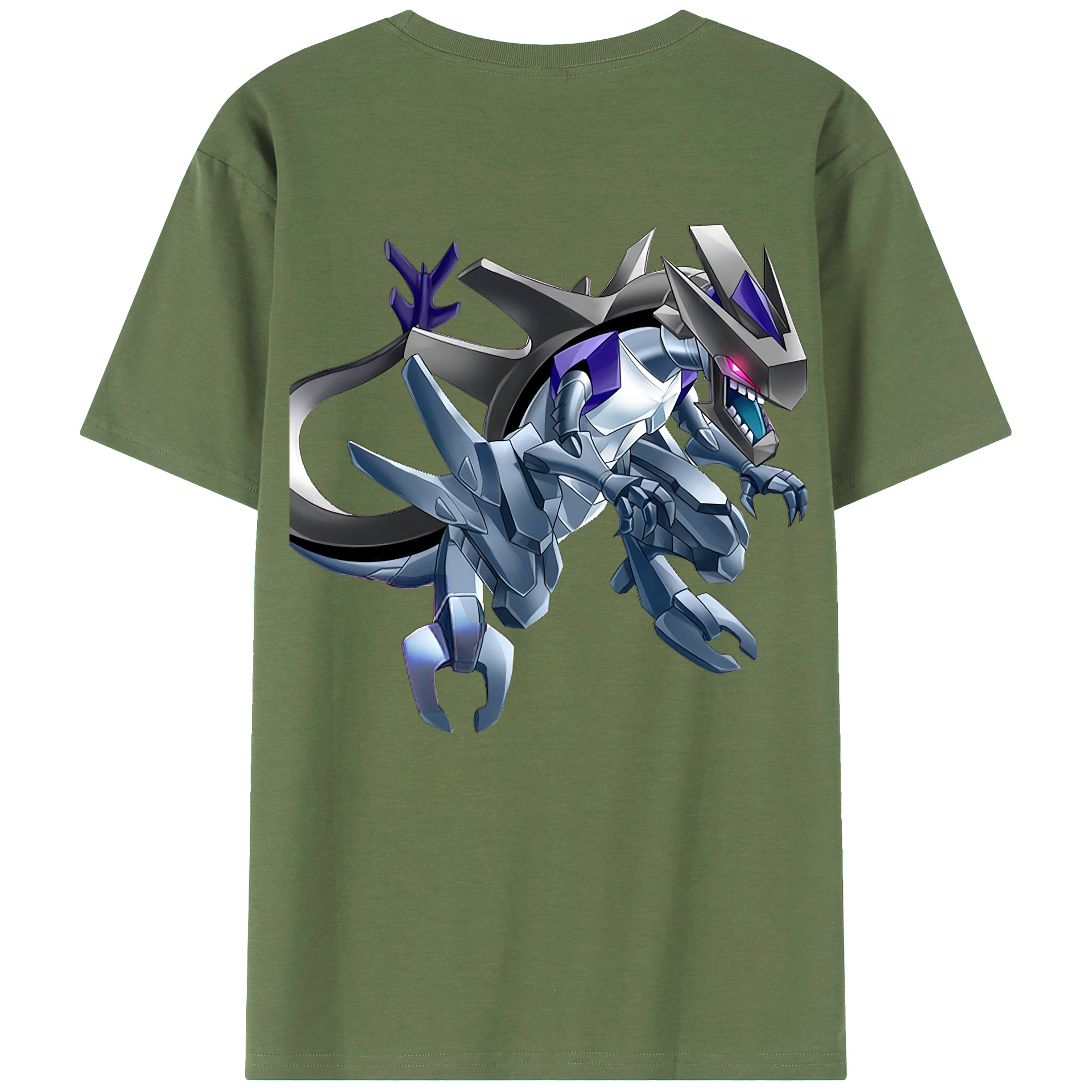 （画像用） 遊☆戯☆王 Yu-Gi-Oh! 綿100％ メンズ半袖Tシャツ（バックプリント） 通気性